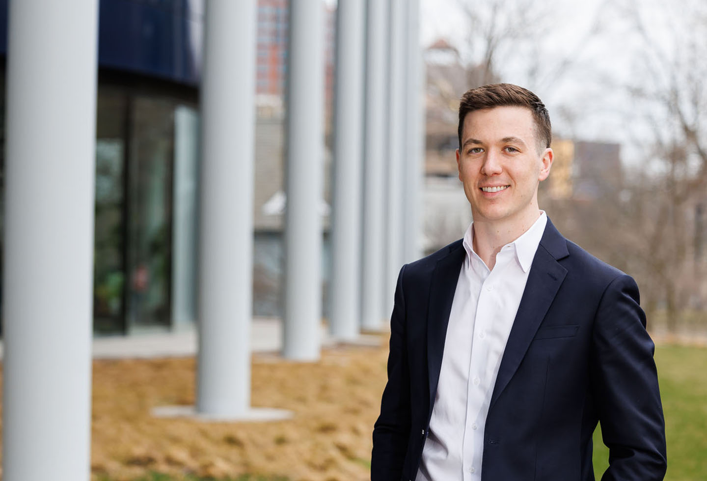 Robert Lucas professional headshot outside building